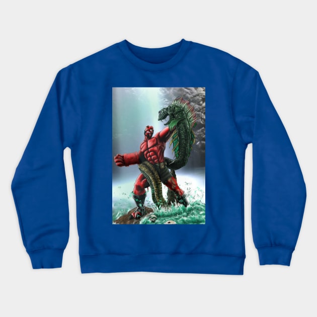 Hellboy Crewneck Sweatshirt by JebMiao